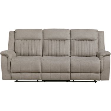 Dean Double Reclining Sofa In Dove