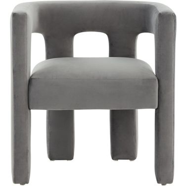 Deandre Contemporary Chair In Grey and Slate