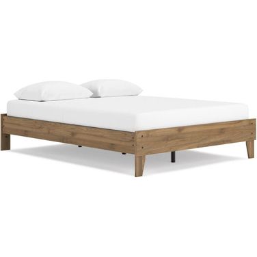 Deanlow Queen Platform Bed In Honey