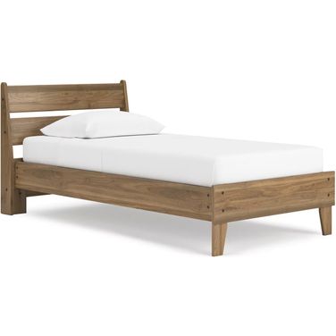 Deanlow Twin Panel Bed In Honey