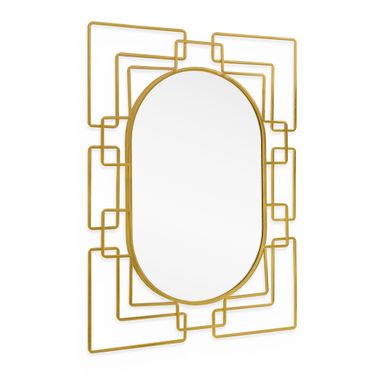 Deanna Metal Mirror In Gold