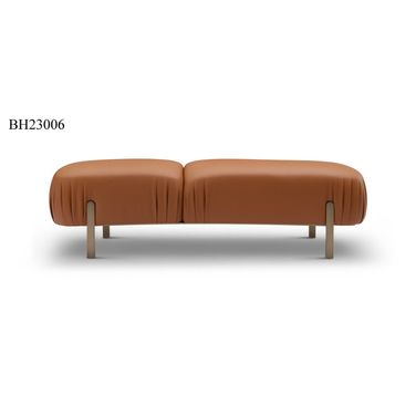 Debrah Fluid Form Accent Bench In Brown