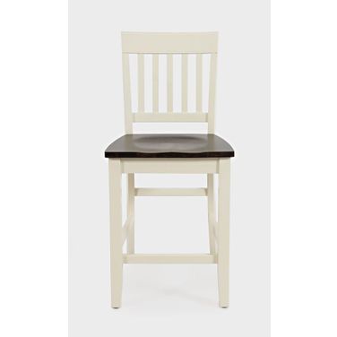 Decatur Lane Counter Stool Set of 2 In White