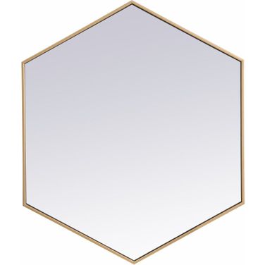 Decker Brass Hexogon Mirror MR4538BR