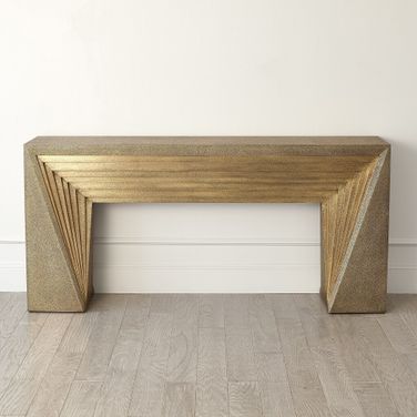 Deco Console In Brass