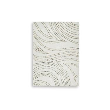 Deenbury 5' x 7' Area Rug In Ivory/Green/Brown