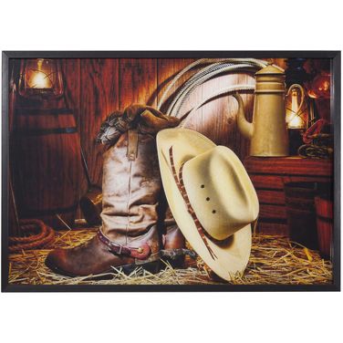 Deep Rooted Cowboy Wall Art In Multicolor