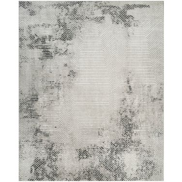 Dekor Modern 7'10" x 9'10" Modern Indoor Rug In Grey and Charcoal