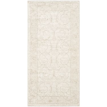 Dekor Vintage 2' x 4' Vintage Indoor Rug In Ivory and Taupe