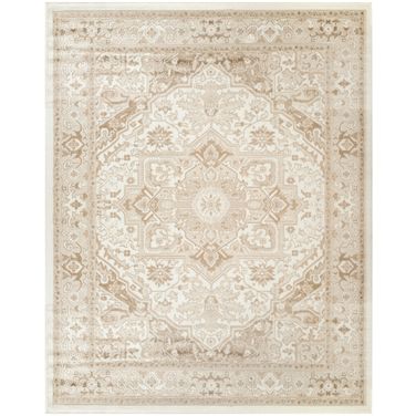 Dekor Vintage 7'10" x 9'10" Vintage Indoor Rug In Ivory and Taupe