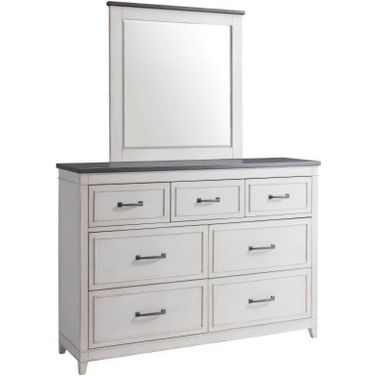 Del Mar Dresser Mirror In White
