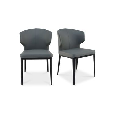 Delaney Side Chair Set of 2 In Grey