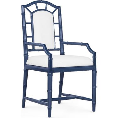 Delia Armchair Set of 2 In Midnight Blue