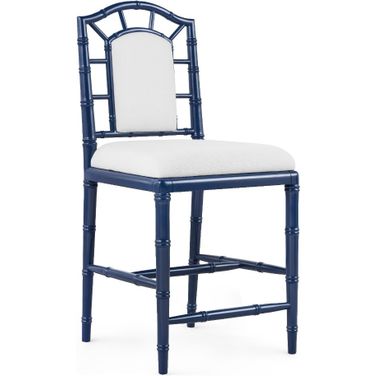 Delia Counter Stool Set of 2 In Midnight Blue