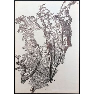 Deliquesce Hand Painted Giclee In Brown
