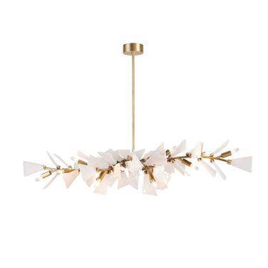 Delmar Chandelier In Clear Seedy