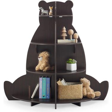 Delta Children Bear Bookcase With Greenguard Gold Certified In Brown