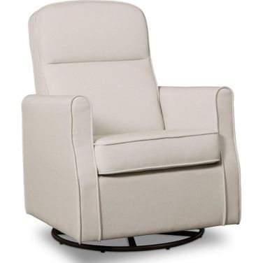 Delta Children Blair Slim Nursery Glider Swivel Rocker Chair In Cream