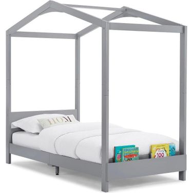 Delta Children Poppy House Twin Bed In Grey