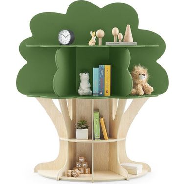 Delta Children Tree Bookcase With Greenguard Gold Certified In Natural With Green