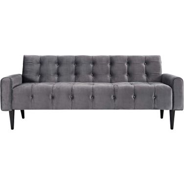 Delve Gray Performance Velvet Sofa