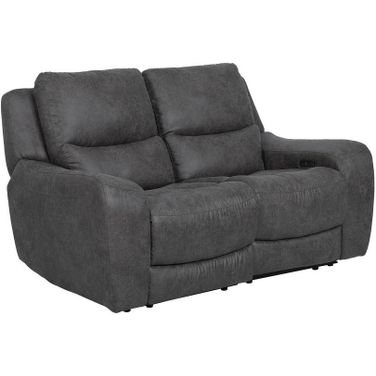 Demetrius Power Loveseat In Dark Gray