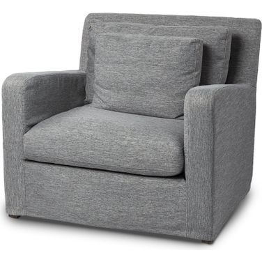 Denly III Slipcover Upholstered Arm Chair In Castlerock Gray