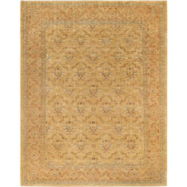 Denver Hand-Knotted Lamb's Wool Area Rug- 8'11" x 11' 5" In Gold