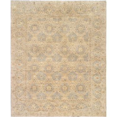 Denver Hand-Knotted Lamb's Wool Area Rug- 8' 2" x 9'10" In Ivory
