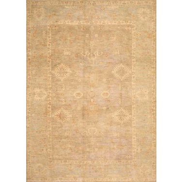 Denver Hand-Knotted Wool Area Rug-10' x 13' 7" In Grey and Light Blue
