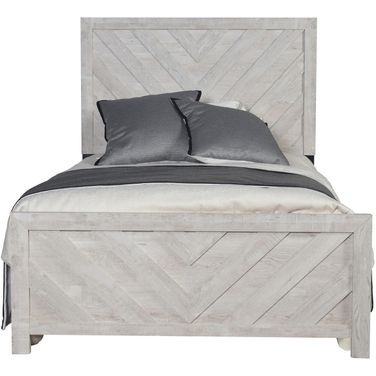 Denver Modern Style King Bed Made With Wood In White
