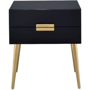 Denvor Black and Gold End Table