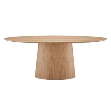 Deodat 79 Inch Oval Table In Oak