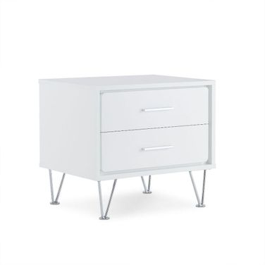 Deoss White Nightstand