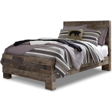 Derekson Gray Full Panel Bed