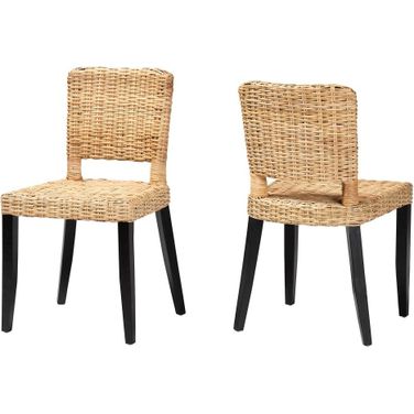 Dermot Dining Chair Set of 2 In Dark Brown