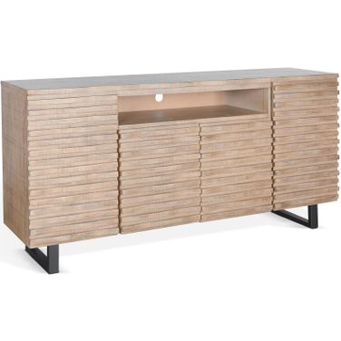 Desert Rock 72 Inch Media Console Server In Light Brown