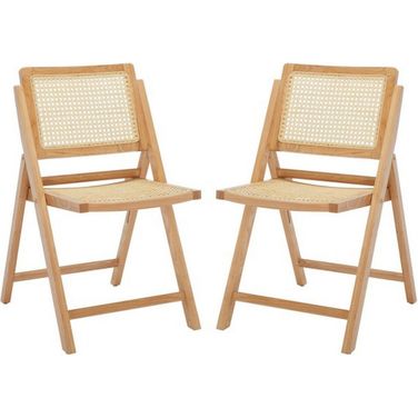 Desiree Cane Folding Dining Chair In Natural