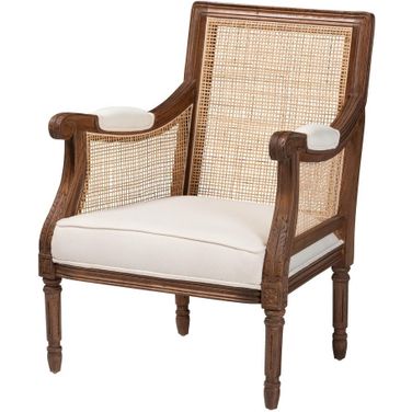 Desmond Accent Chair In Walnut Brown