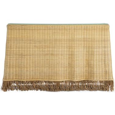 Desoto Console Table In Natural Rattan and Natural Seagrass