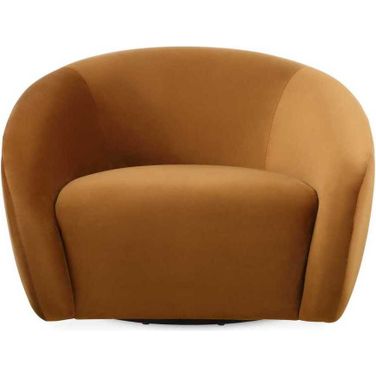 Desoto Swivel Chair In Brown