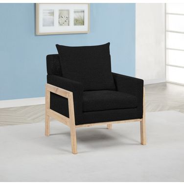 Destiny Boucle Accent Arm Chair In Black