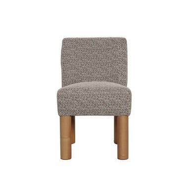 Destiny Dining Chair Set of 2 In Natural Oak and Pixel Brown