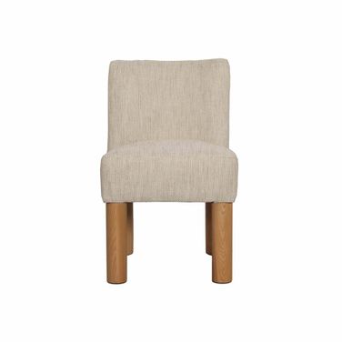 Destiny Dining Chair Set of 2 In Natural Oak and Tweed Natural