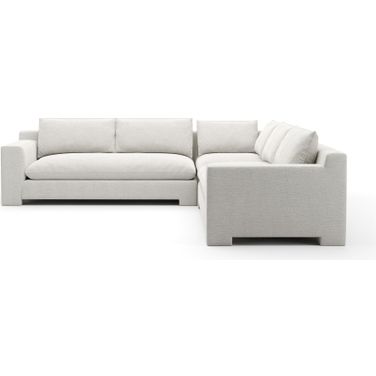 Devon L Sectional In Cream