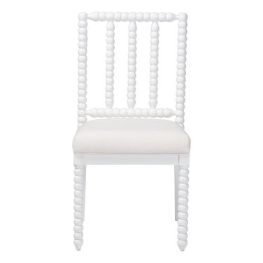 Deya Bobbin Dining Chair In White