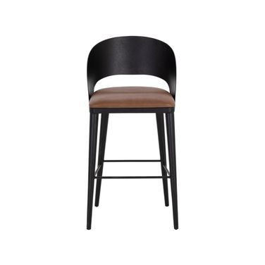Dezirae Barstool In Cognac and Black