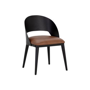 Dezirae Dining Chair In Cognac and Black