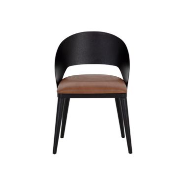 Dezirae Dining Chair In Cognac and Black