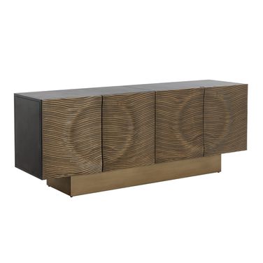 Dharkan Sideboard In Black and Antique Bronze